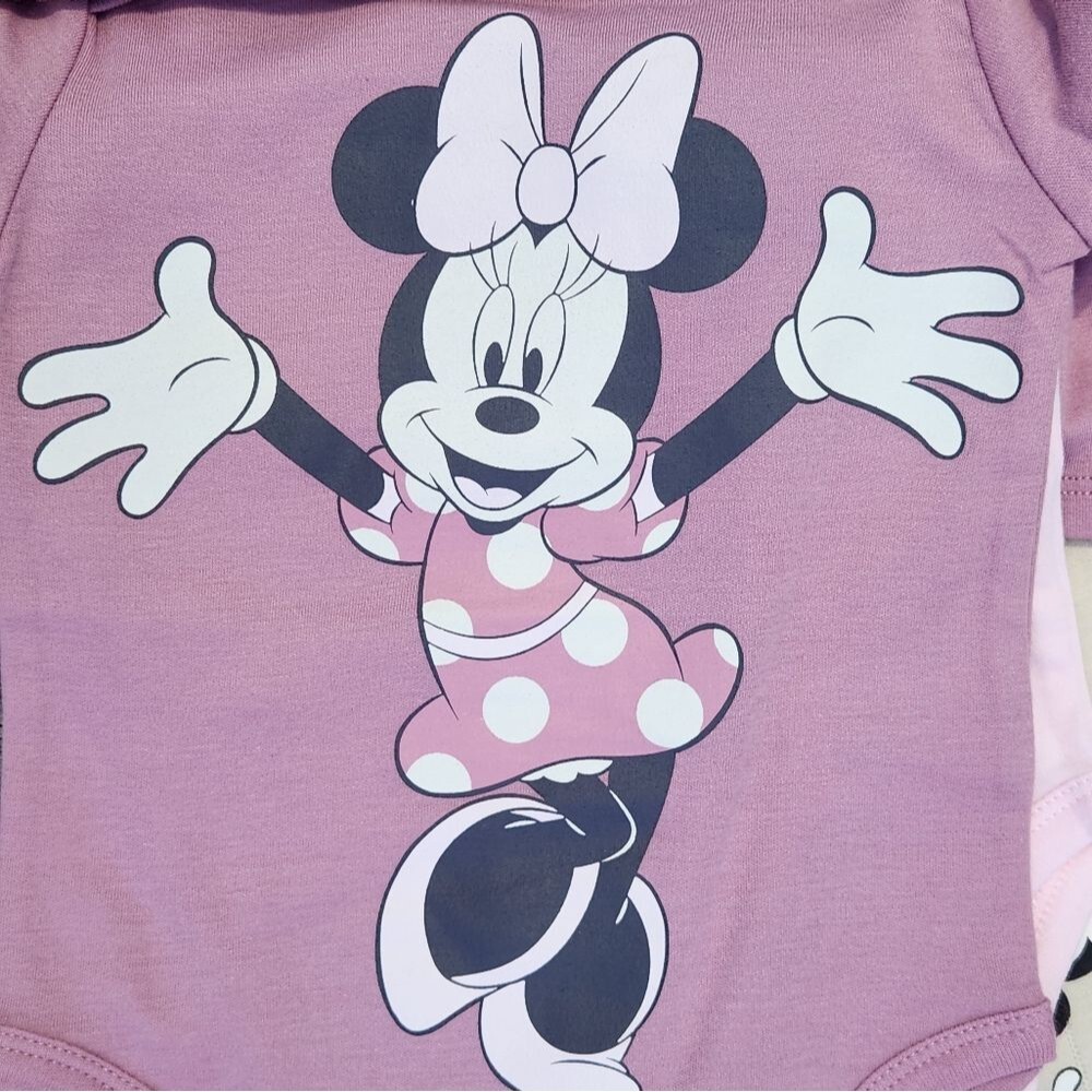 Disney Baby Minnie Mouse 4-Piece Bodysuits Long Sleeve Top Pant Set Kid 24 Month - Picture 7 of 12